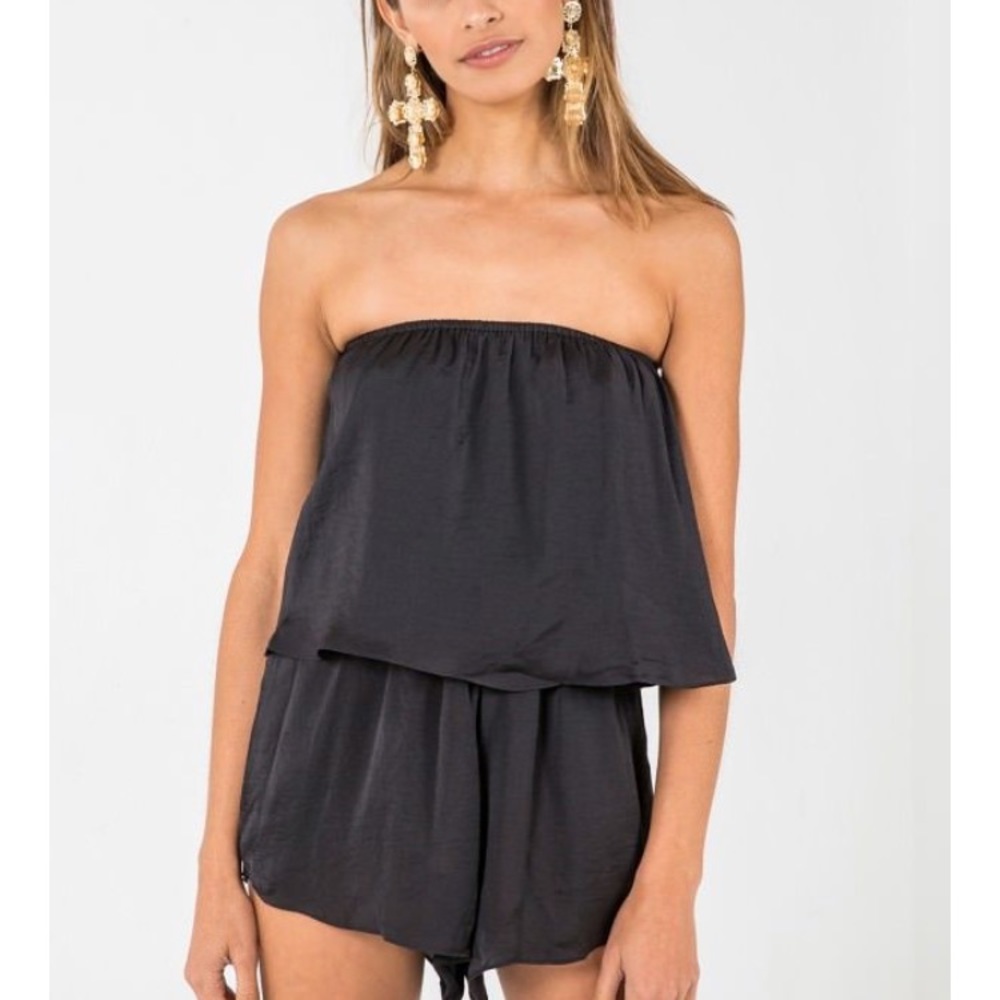 Tube top romper